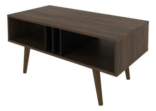 Mesa De Centro Rustico/negro Mc2226 Tecnomobili