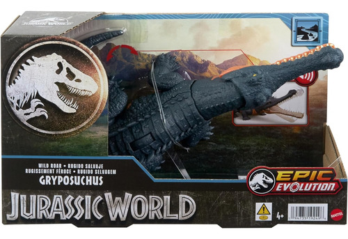 Jurassic World - Figura De Dinosaurio Gryposuchus Wild Roar 