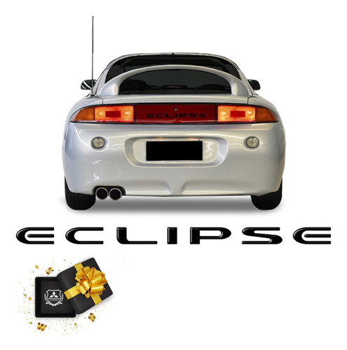 Adesivo Mitsubishi Eclipse Gst 1995 Até 1998 Aplique Preto