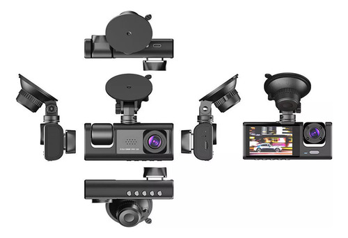 Cámara Para Automovil Accesorio Dashcamera Hd1080p 3pantalla
