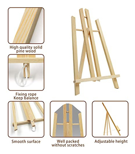12 Pack 11.8 Tabletop Easel, Portable A-frame TriPod W...