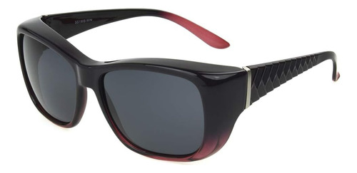 Dioptics Solar Shield-molly Polarized Rectangular Para Mujer