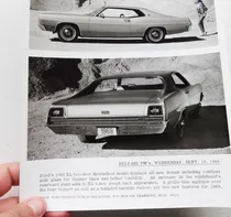 Comprar Foto Antigua Ford Xl Coupe  No Folleto 1969 Fairlane