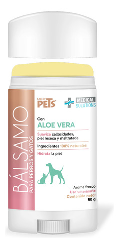 Balsamo En Barra Balsamo Hidratante 50 Gr Fancy Pets Fragancia Aloe vera