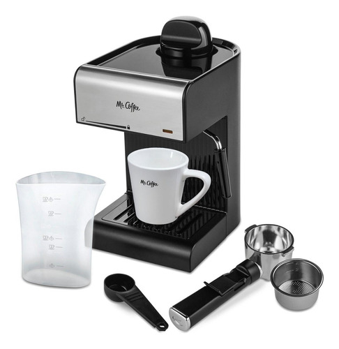 Cafetera Electrica Espresso Capucino 4 Tazas Accesorios Inc