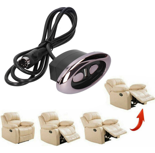 Controlador De Sofá Reclinable Eléctrico 2 Botones 5 Pines