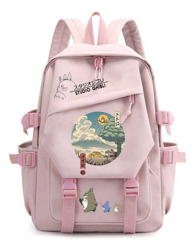 Mochila Ghibli Totoro Cartoon Play For Estudiantes, Espalda 2024
