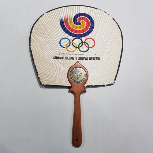 Imagen 2 de 9 de Antiguo Abanico Juegos Olímpicos Seoul 1988 Impec Mag 59453