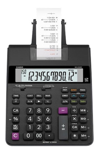 Calculadora Con Impresor Casio Sumadora Hr-200rc