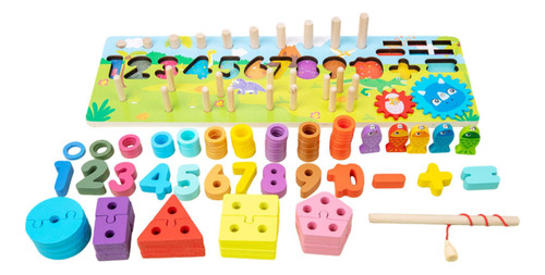 Tabla De Números Montessori De Madera Montessori Toy Math Le