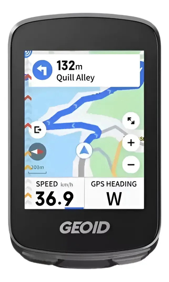 Ciclocomputadora Geoid Cc700 Bike Gps Wi Fi Negro