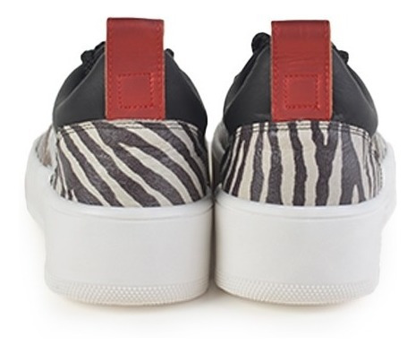 Imagen 7 de 8 de Zapatillas Urbanas De Mujer Cuero Cordones Brika - Ferraro