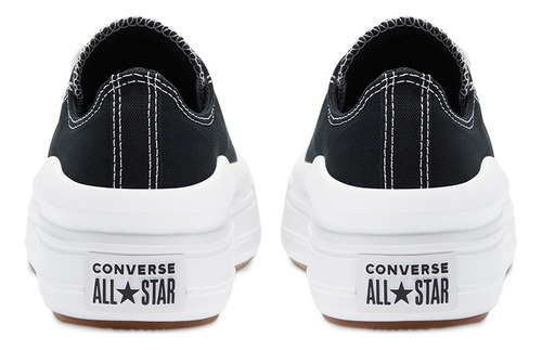 Converse Chuck Taylor All Star Move Negra Con Plataforma