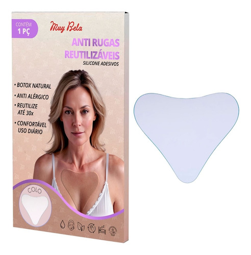  Adesivo Anti Rugas Para Colo Silicone 