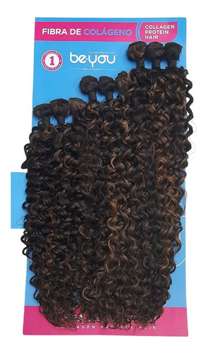 Cabelo Fibra De Colágeno Cacheado Meu Bb Be.you 70 Cm 310 Gr