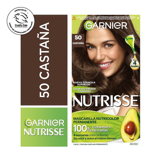 Tintura Tono 50 Castaña Nutrisse Garnier