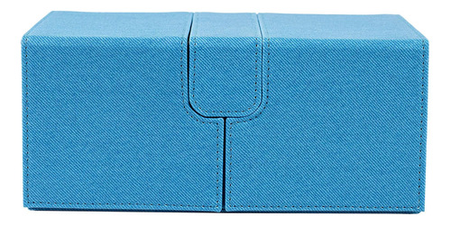 Caja De Cartas 3 En 1 Para Yugioh Con 2 Bandejas De Azul