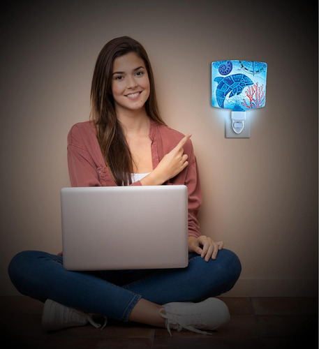 Luz Nocturna De Delfín, Lámpara Decorativa Con Enchufe De Cr