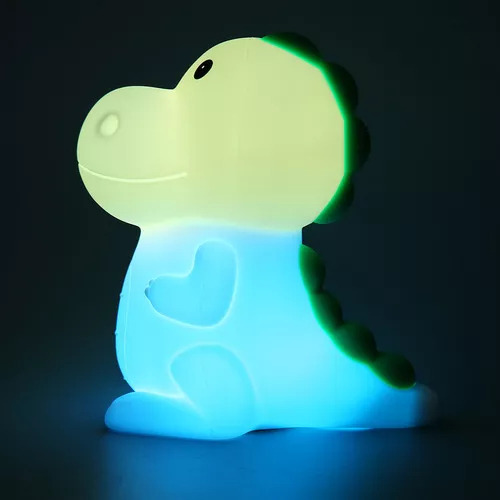 Luz Nocturna Táctil De Dinosaurio Que Cambia De Color Y Reca Estructura Fix Pantalla Mochilas Fix