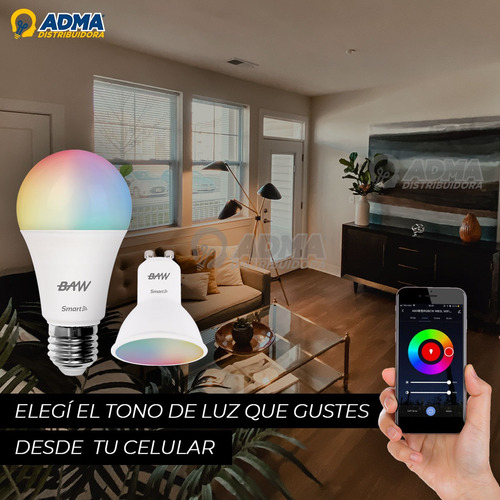 Dicroica Led Wifi Smart Rgb 7w Colores Pack X3 *c*