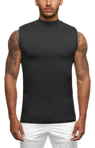 Camiseta De Compresión Fitness Tank Top Hombres Gimnasio