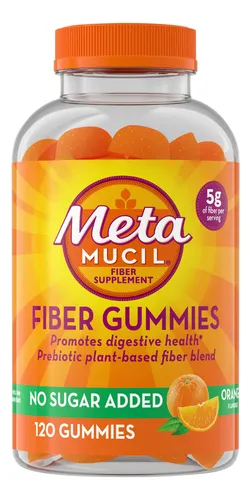 Metamucil Gummies Adultos Naranja Sin Azúcar 120 Unidades