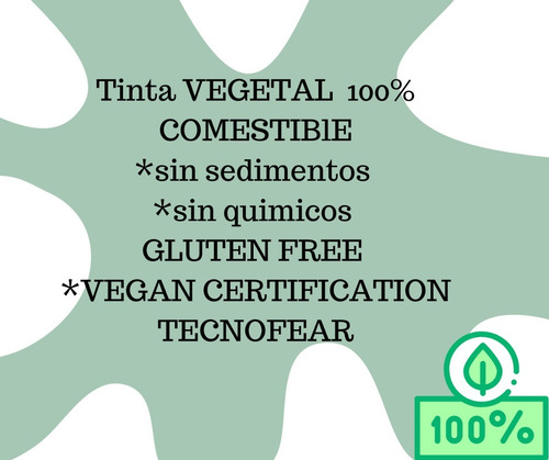 Imagen 2 de 2 de Kit Tinta Comestible Canon 4 Octavos