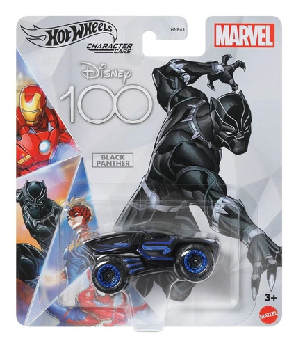 Hot Wheels Character Cars Disney 100 Marvel  Black Panther 
