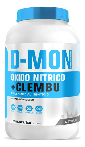 Óxido Nítrico + Clembuterol D-mon Protein 1kg Pre Entreno Sabor Natural