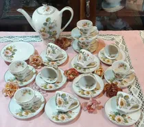 Comprar Antiguo Juego De Cafe Loza 26 Pzas Impecables N779