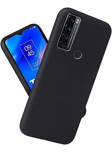 Funda De Silicona Protectora Para Tcl 20 Se Negro