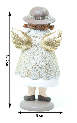 Imagen 3 de 6 de Muñecos Navideños Running Angelito Con Vestido