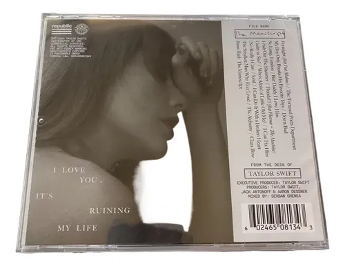 Cd Taylor Swift Ttpd Cd Vem Com Um Pôster | Parcelamento sem juros