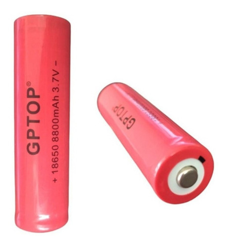Imagen 1 de 1 de Pack 5 Baterias Recargables Modelo 18650 Para Linterna Led