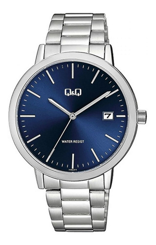 Reloj pulsera Q&Q A486J212Y con correa de acero inoxidable color plateado