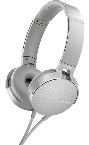 Fone De Ouvido Sony Com Microfone Bass Mdr Xb550 Branco