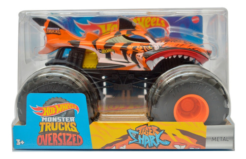 Monster Trucks Hot Wheels Tiger Shark Metal 1:24