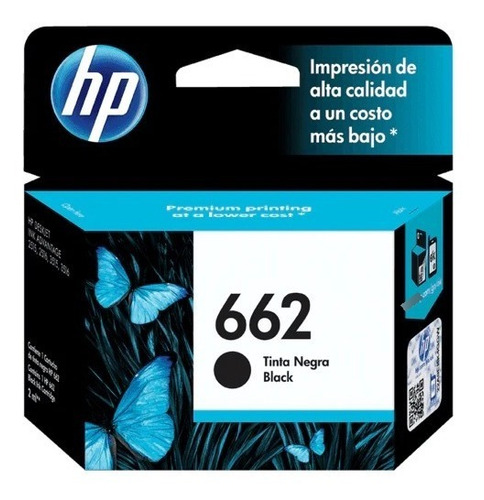 Cartucho Hp 662 Negro