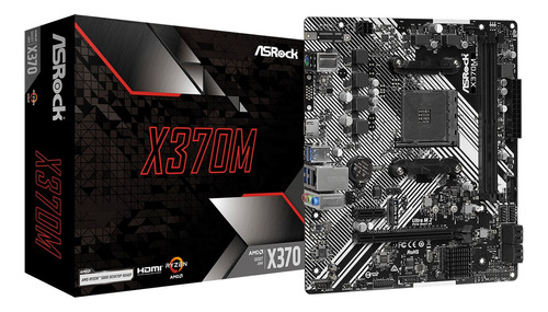 Motherboard Asrock X370m Am4 Matx Negro