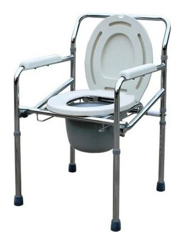 Inodoro Cromado Vitality Tipo Guardian Baño Portatil Pleable