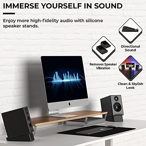 Desktop Speaker Stands Wedge, Desk Speaker Stands For S...