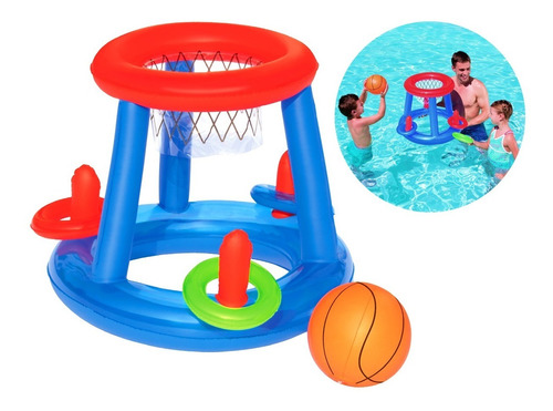 Juego Set Basketball Pileta Agua Inflable Niño Juego Oferta