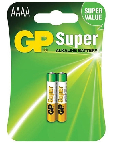 Pilha Alcalina Mini Aaaa Gp Batteries C/ 2 Unidades