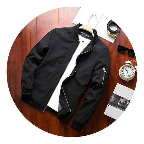 Chaqueta Bomber Deportiva Casual De Estilo Universitario