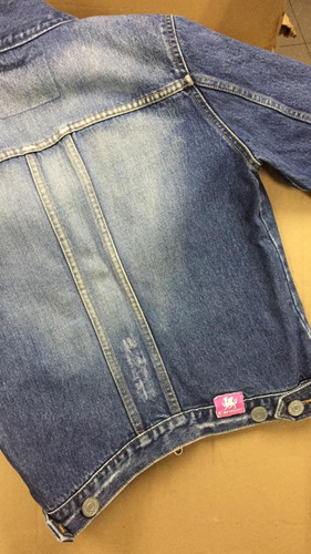 jaqueta jeans feminina carmim