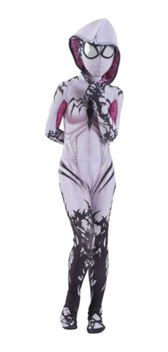 Fantasia Mulher Aranha Stacy Gwen Venom Simbionte Halloween