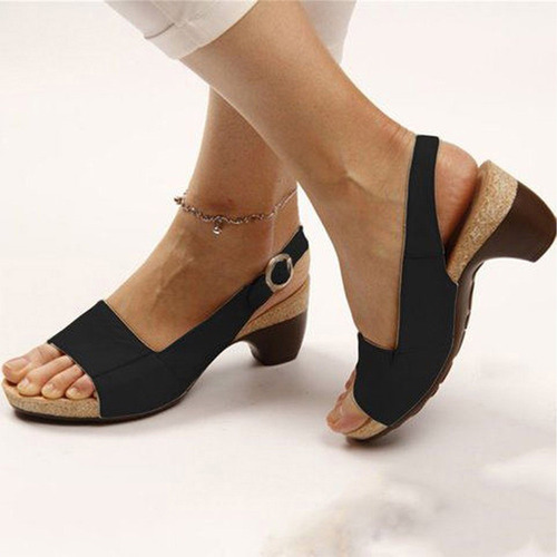2i Zapatos De Tacón Bajo Y Gruesos Cómodos Y Elegantes Para