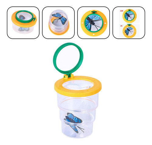 3 Paquete De 2-4 Lupas Para Insectos, Juguete 3 Piezas