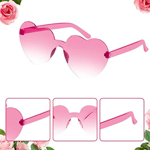 Luter 12 Gafas De Sol Sin Montura En Forma De Corazón, Gafas