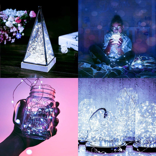 Guirnalda Luces 10m Usb Para Navidad Decoración Blanco Frío